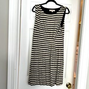 Loft knit stripe sleeveless dress